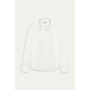 Chemise Homme manches longues unie blanche slimfit|Europann