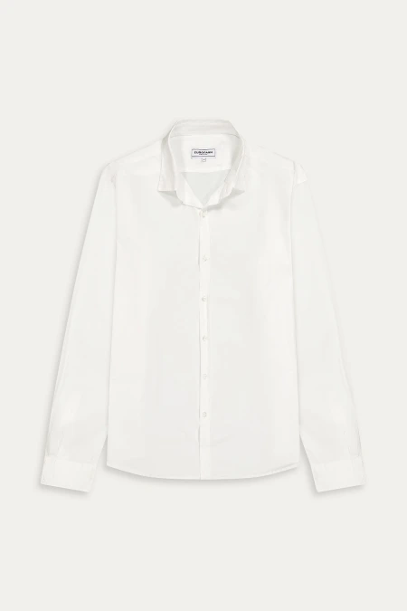 Plain white color long sleeves shirt for men | Quality brand Europann