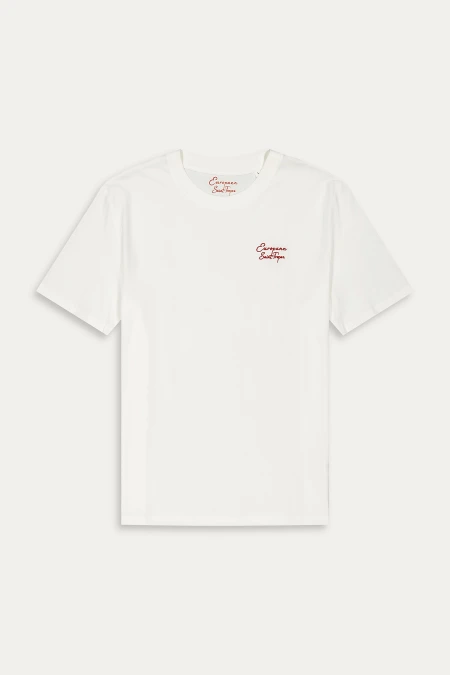 BARDOT - White cotton jersey Saint-Tropez t-shirt