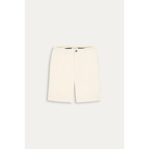 Linen-blended men's white bermuda |  Quality brand Europann