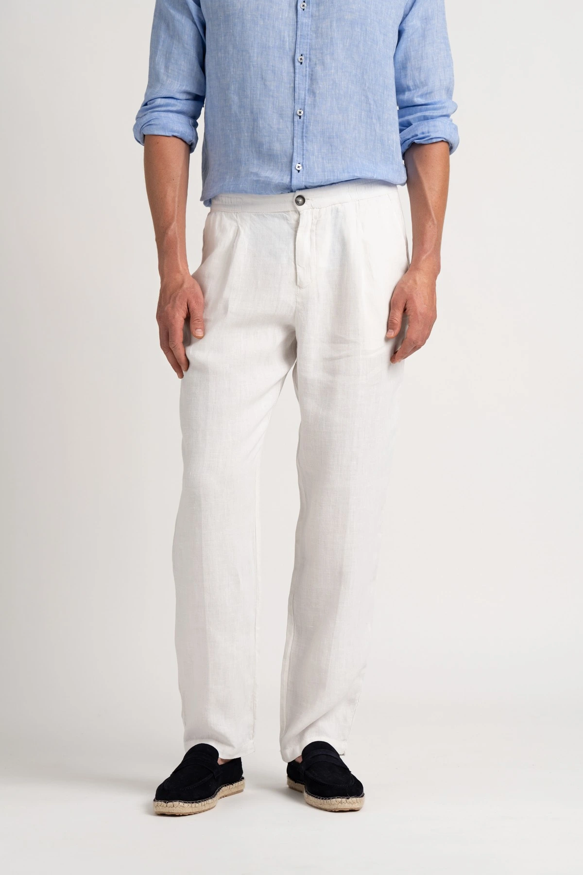WHITE BOSTON PANTS