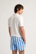 CALIFORNIA - Large stripes print ocean swimshorts