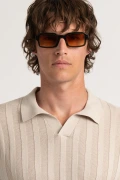 ELIH - Fine knit polo cream