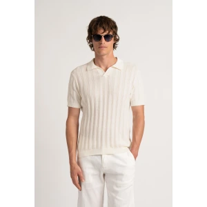 ELIH - Fine knit polo ecru