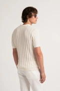 ELIH - Fine knit polo ecru