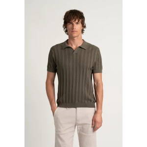 ELIH - Fine knit polo khaki