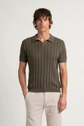 ELIH - Fine knit polo khaki