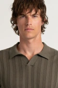 ELIH - Fine knit polo khaki