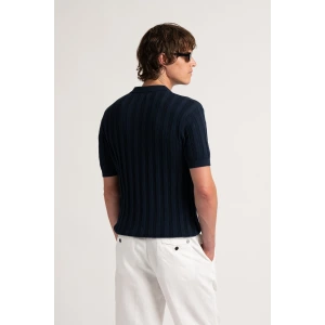 ELIH - Fine knit polo navy