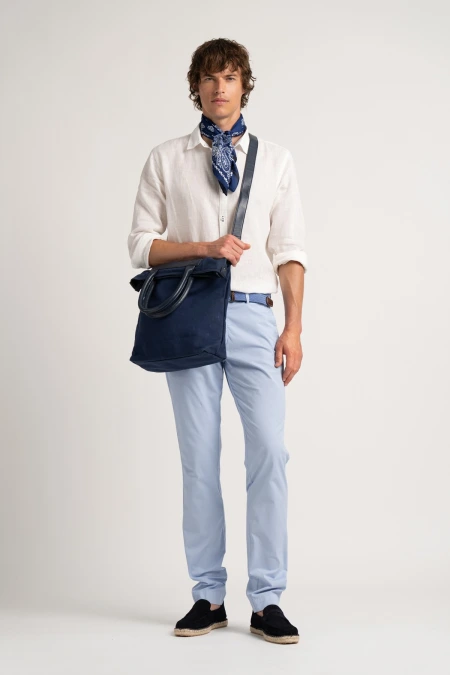 Pantalon chinos en coton coupe ajustée homme|Marque de qualité - Europann