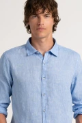 Plain blue color long sleeves shirt for men | Quality brand Europann