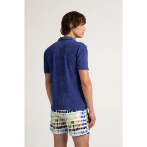 MIKA - Chemise éponge indigo