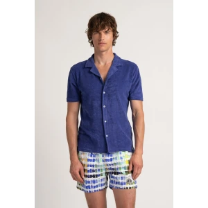 MIKA - Chemise éponge indigo