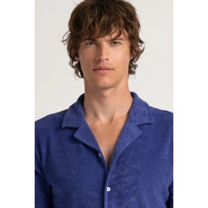 MIKA - Chemise éponge indigo