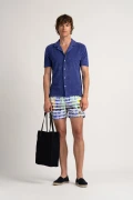 MIKA - Chemise éponge indigo