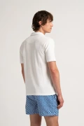 Polo tissu éponge blanc | Marque de qualité - Europann