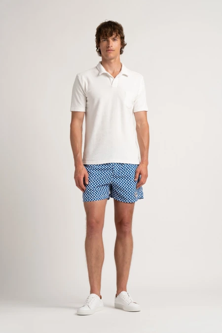 White towelling polo for men | Quality brand Europann