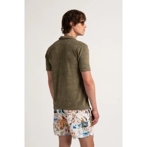Kaki towelling polo for men | Quality brand Europann