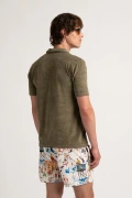 Polo tissu éponge vert kaki| Marque de qualité - Europann