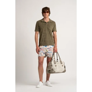 Polo tissu éponge vert kaki| Marque de qualité - Europann