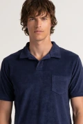 Navy towelling polo for men | Quality brand Europann