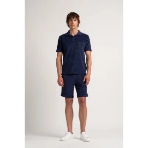 Navy towelling polo for men | Quality brand Europann