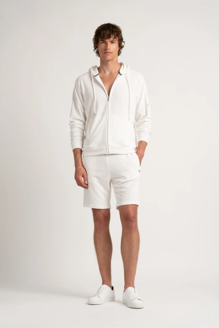 White sponge Jogging short |  Quality brand Europann