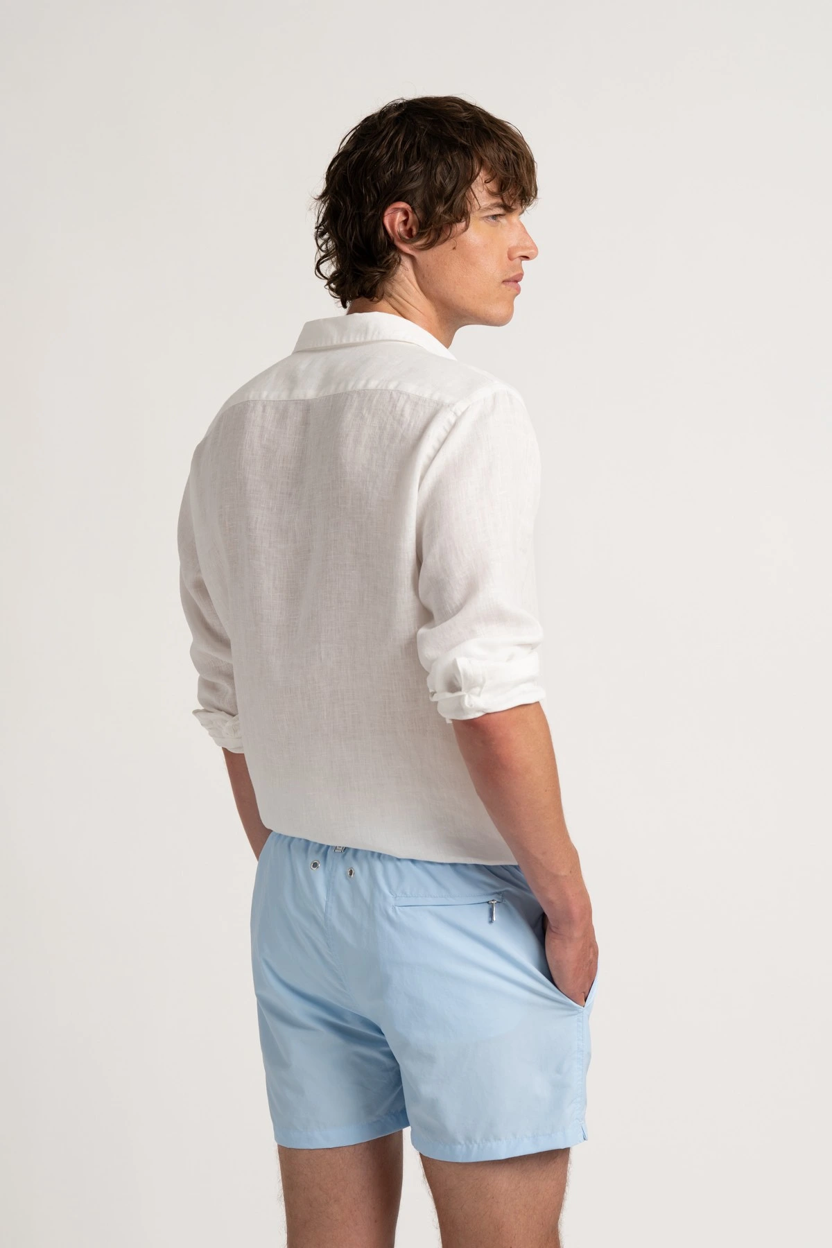 Plain sky blue swimshort for mens |  Quality brand Europann