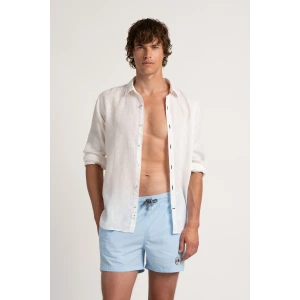 Short de bain uni bleu ciel homme|Maillot de qualité - Europann