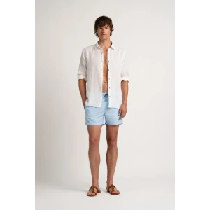 Short de bain uni bleu ciel homme|Maillot de qualité - Europann