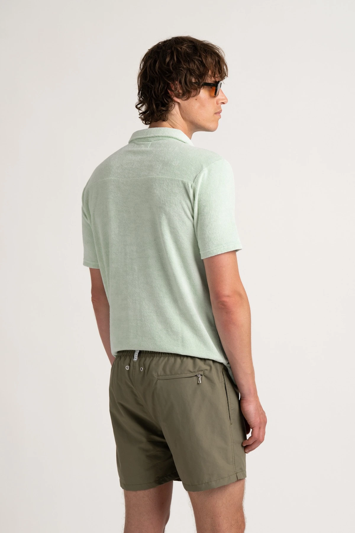 Short de bain uni kaki homme|Maillot de qualité - Europann
