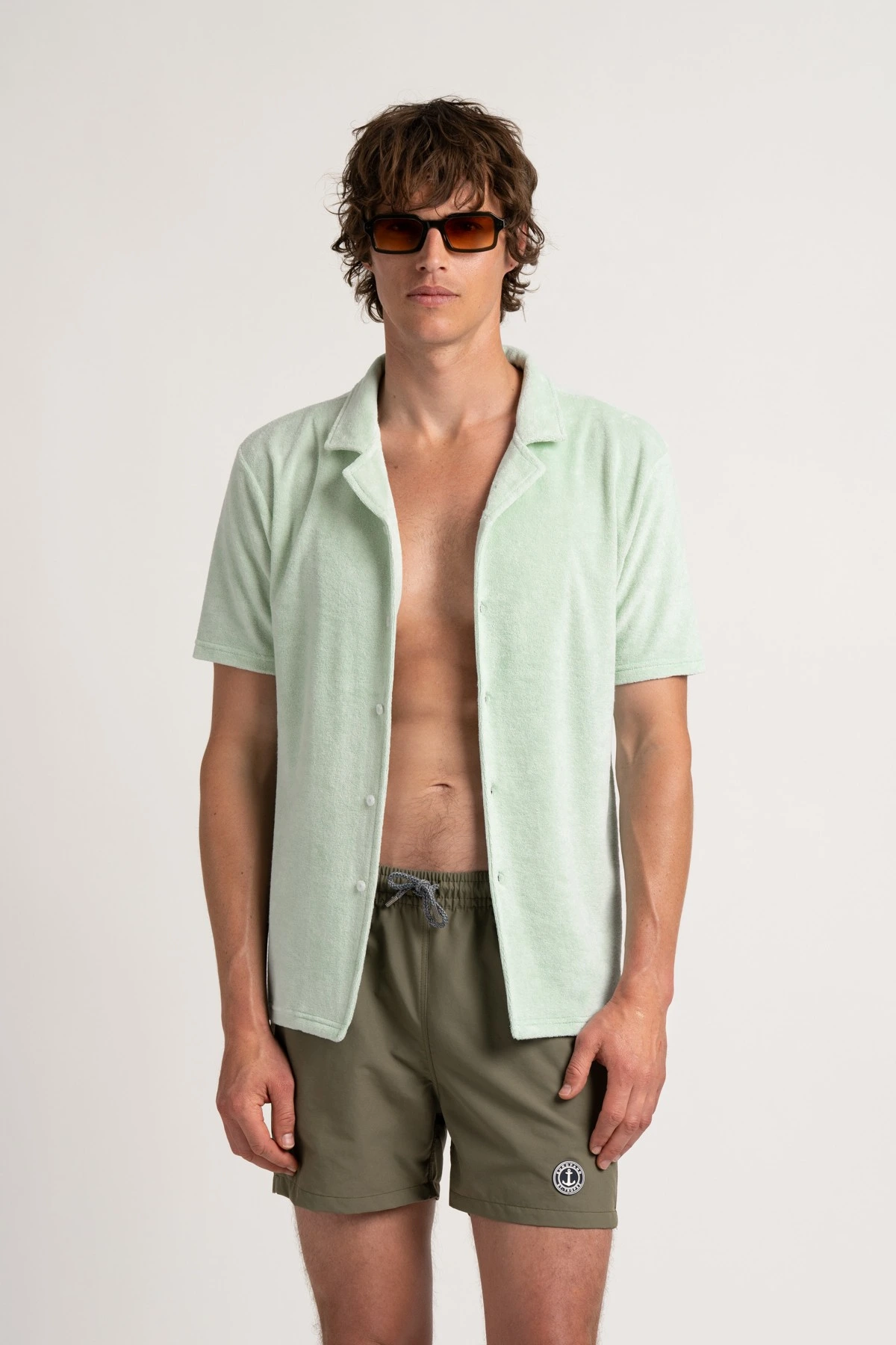 Plain khaki swimshort for mens |  Quality brand Europann