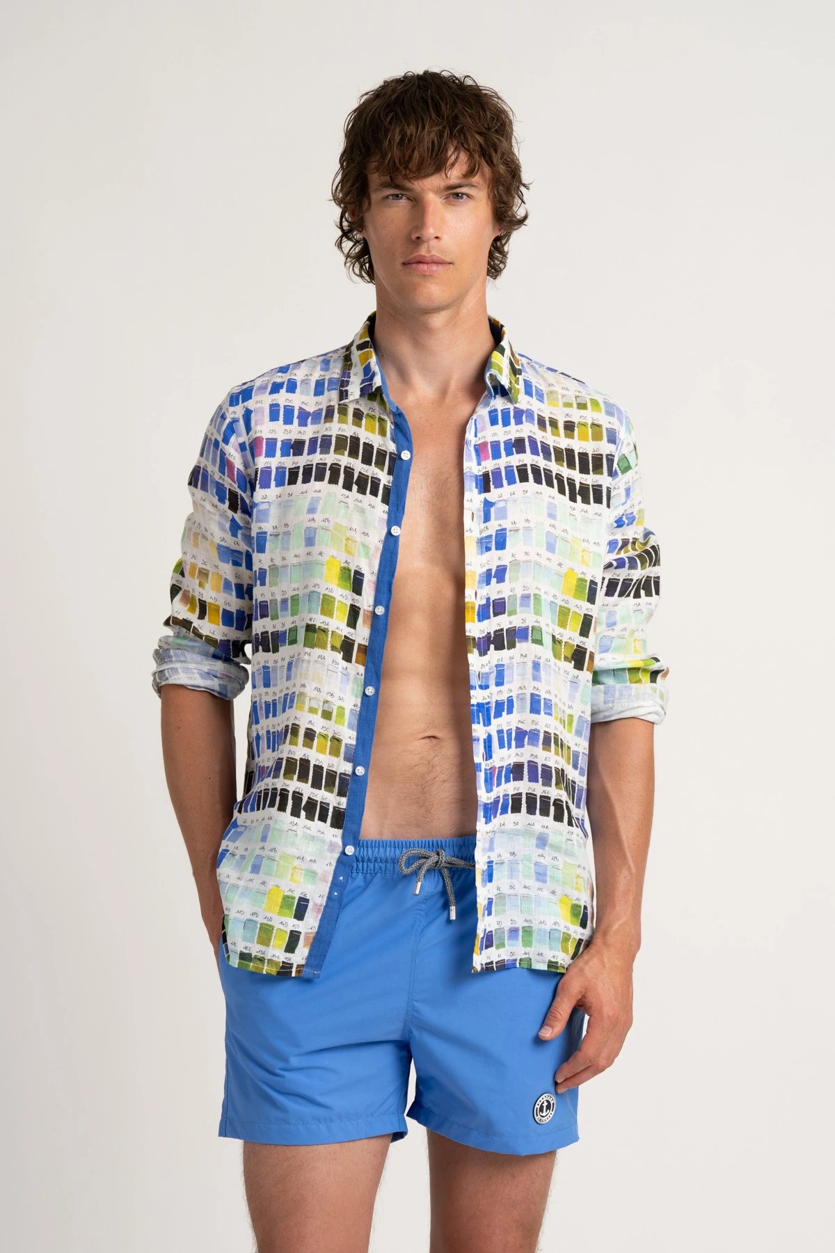 Plain ocean blue swimshort for mens |  Quality brand Europann 