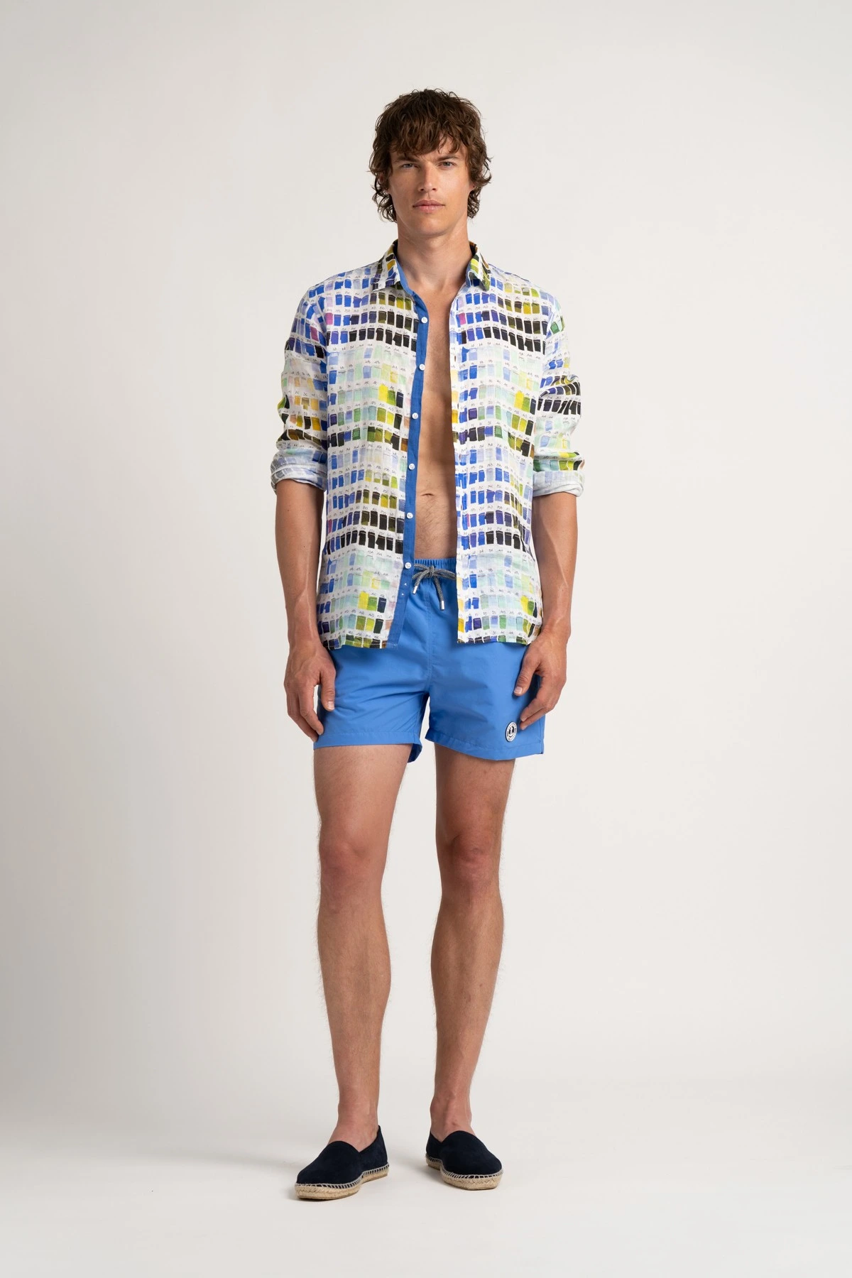 Plain ocean blue swimshort for mens |  Quality brand Europann 