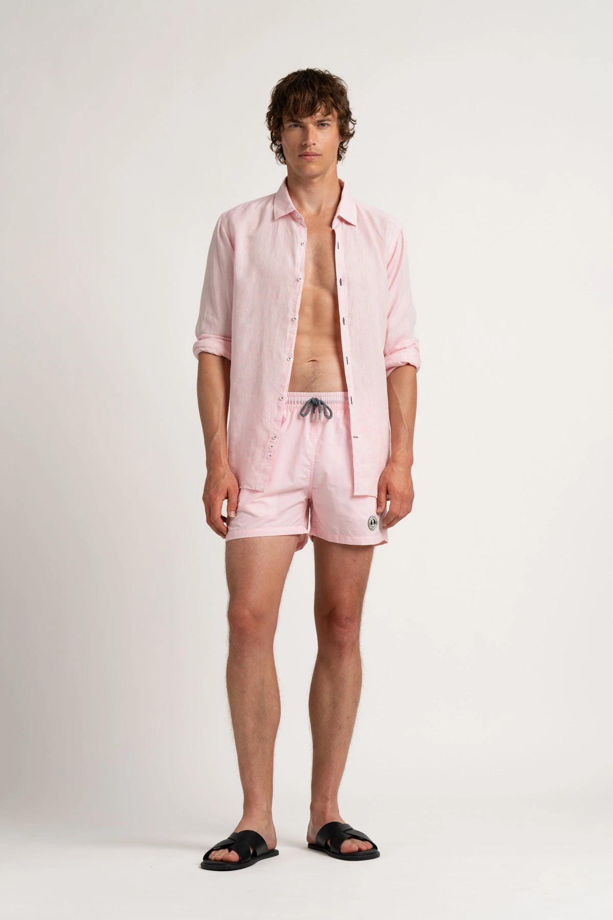 Short de bain uni rose  homme|Maillot de qualité - Europann