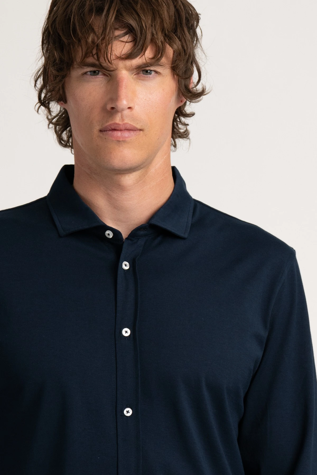 Chemise manches longues jersey slim fit |Marque de qualité - Europann