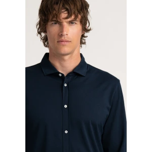 Navy blue color long sleeves shirt for men | Quality brand Europann