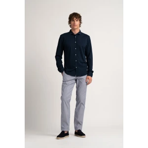 Navy blue color long sleeves shirt for men | Quality brand Europann