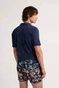 Short de bain bleu marine imprimé original St Tropez|Maillot de qualité - Europann