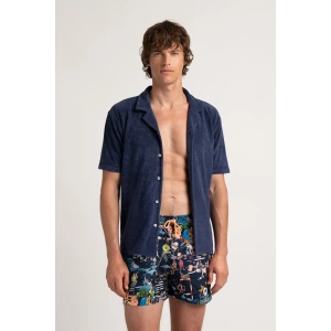 St Tropez prints ecru swim shorts for men Quality brand Europann