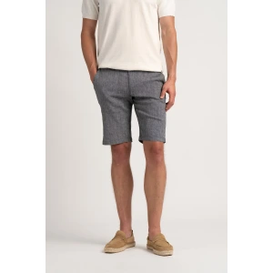 Linen-blended men's blue bermuda |  Quality brand Europann