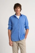Plain ocean blue color long sleeves shirt for men | Quality brand Europann