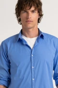 Chemise Homme manches longues unie ocean slimfit|Europann