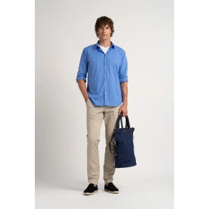 Chemise Homme manches longues unie ocean slimfit|Europann