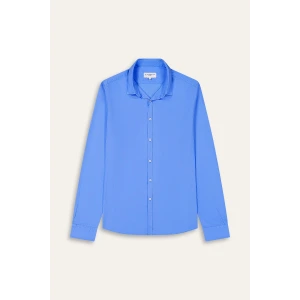 Plain ocean blue color long sleeves shirt for men | Quality brand Europann