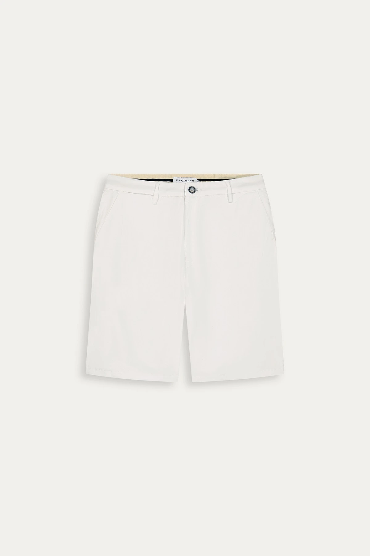 Cotton men's plain white bermuda |  Quality brand Europann