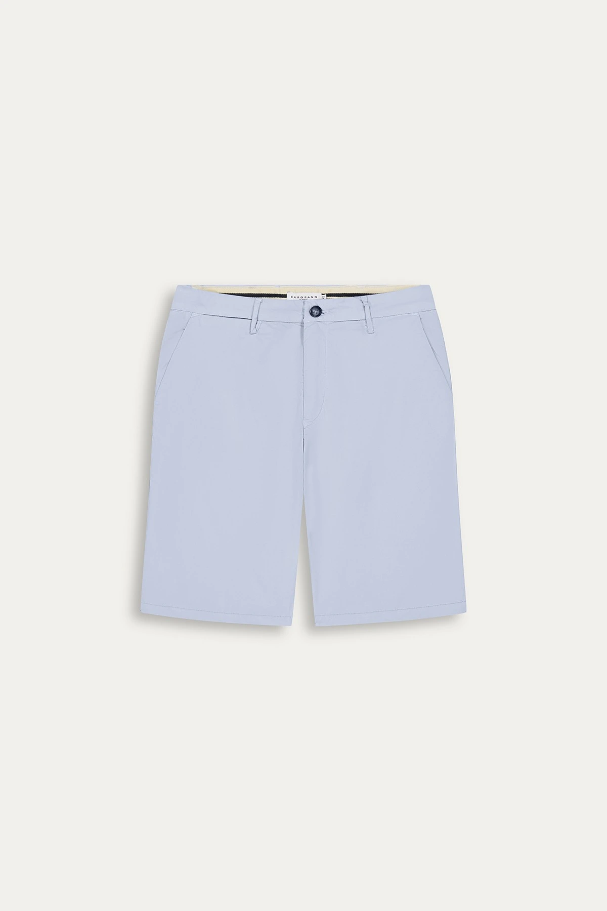 Cotton men's plain sky blue bermuda |  Quality brand Europann