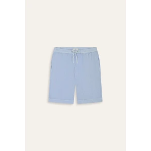 NAPOLI - Sky blue relaxed linen shorts