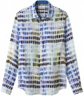 ROSS - Linen pantone printed shirt white