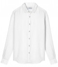 JONAS - Plain white linen shirt
